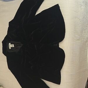 Black Velvet Cropped Jacket L